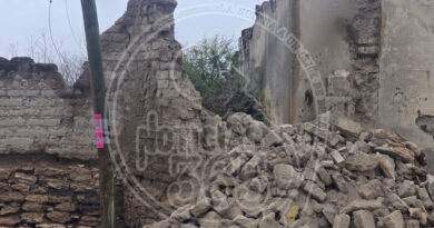 SE DERRUMBA VESTIGIO HISTÓRICO DE LA EXHACIENDA EL REFUGIO.