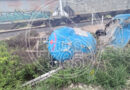 UNA PERSONA FALLECIDA,  EL SALDO DEL CHOQUE ENTRE EL FERROCARRIL Y UNA PIPA DE GAS, EN VIAS DE CAÑADA VERDE.