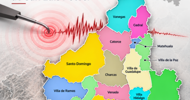 Suman cinco sismos en 2026 para el Altiplano potosino
